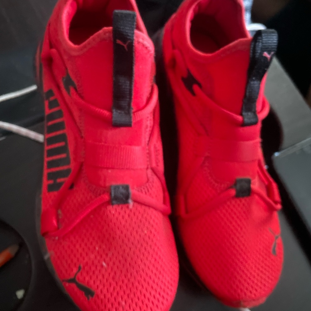 Puma Kids Bright Red Sneakers